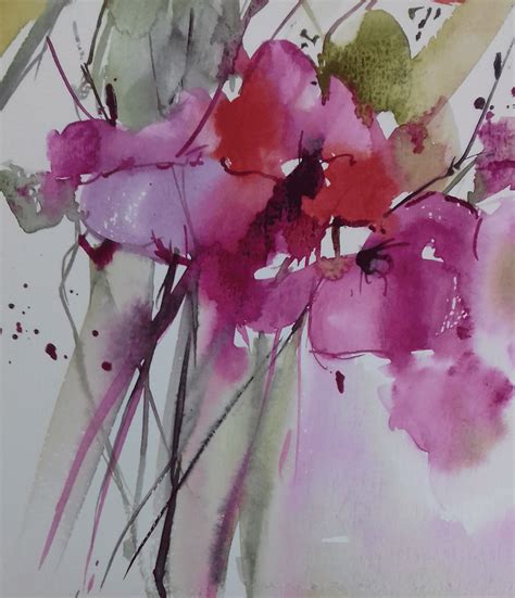 Pin by Annemiek Groenhout on art kunst annemiek groenhout | Chinese painting flowers watercolors ...