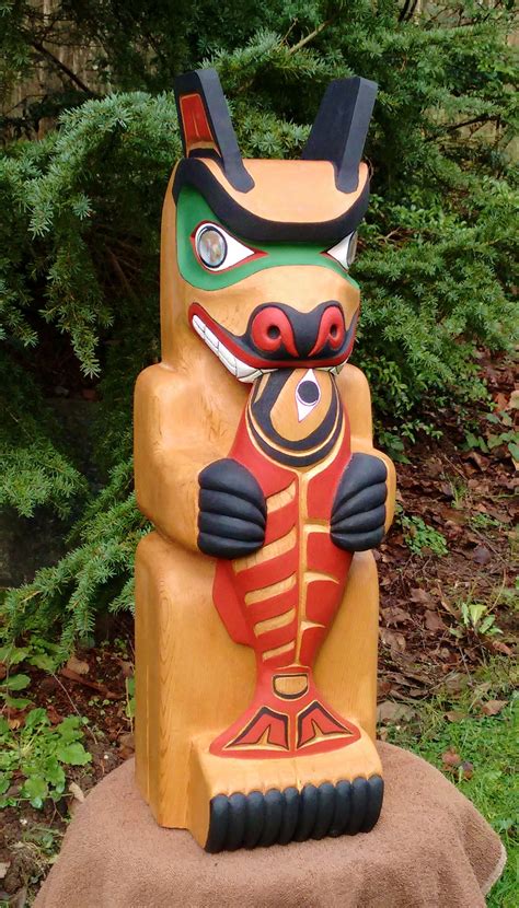 28" Bear Totem by Jean Hitch | Native American Totem