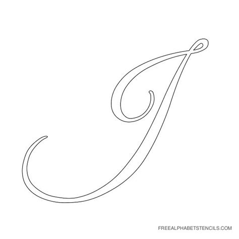 Free Cut Out Printable Cursive Letter Stencils