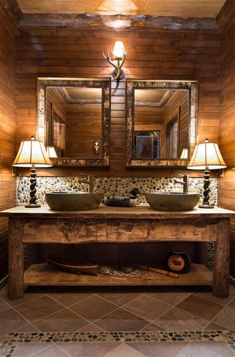 26 Impressive Ideas of Rustic Bathroom Vanity | Home Design Lover