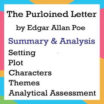 The Purloined Letter Analysis: Setting, Plot, Characters Themes & Assessment.