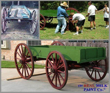 Antique Wagon Restoration - Real Milk Paint