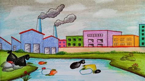 Pollution Drawing at GetDrawings | Free download