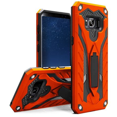 CellularOutfitter Samsung Galaxy S8 Hybrid Armor Case - TPU Construction, Shockproof Phone Case ...