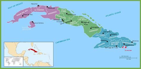 Cuba political map - Ontheworldmap.com