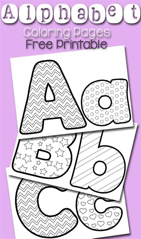 Letters Coloring Pages Free Printables