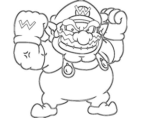 Wario Coloring Pages Printable Coloring Pages