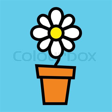 Cartoon Flowers in Vase | Stock vector | Colourbox