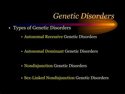 PPT - Human Genetic Disorders PowerPoint Presentation - ID:4136462