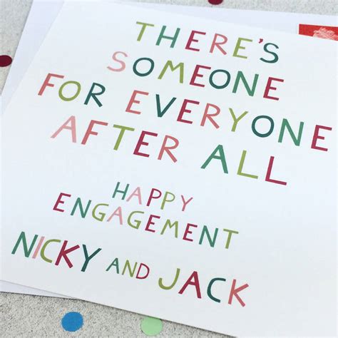 engagement 'someone for everyone' funny engagement card by wink design | notonthehighstreet.com