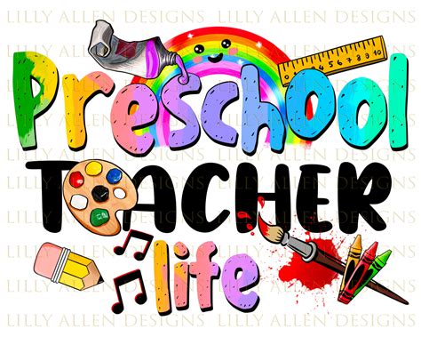 Preschool Teacher Life Png Sublimation Design Preschool - Etsy Finland