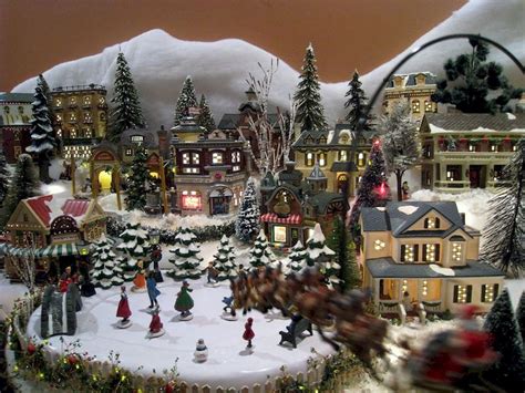 Christmas Village Houses Display Ideas