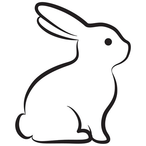 Cute Rabbit Drawing. 16231465 Vector Art at Vecteezy