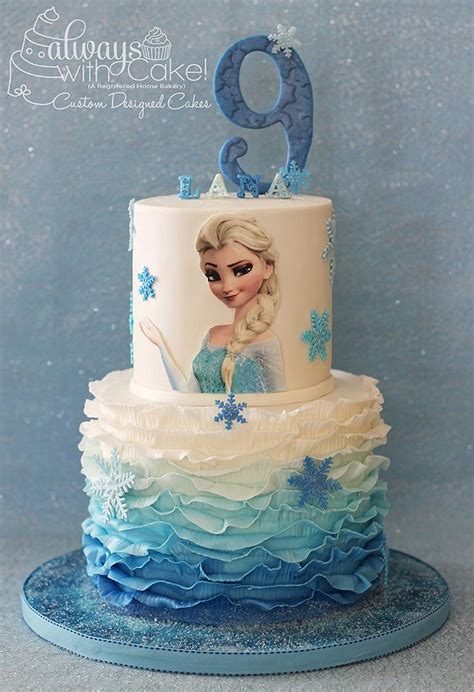 Frozen - Elsa Birthday Cake - Decorated Cake by - CakesDecor