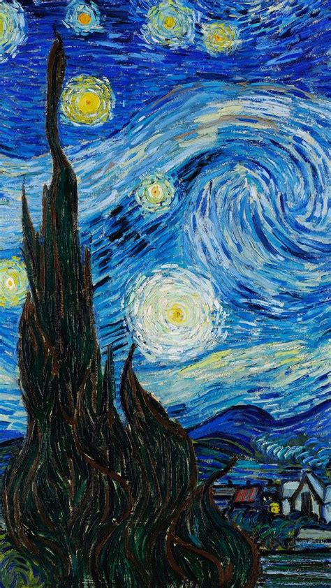 Download premium image of Van Gogh iPhone wallpaper, The Starry Night HD background about iphone ...