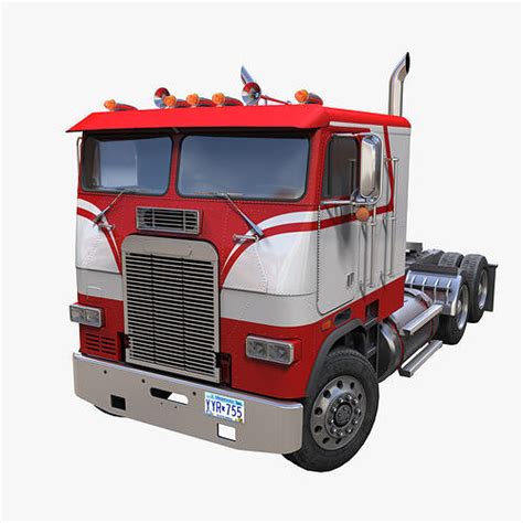 3D model Freightliner cabover semi truck VR / AR / low-poly | CGTrader