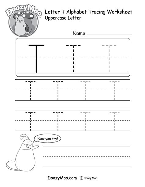 Printable Letter T Worksheets