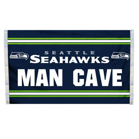 Seattle Seahawks Flag 3x5 Man Cave - Sports Fan Shop