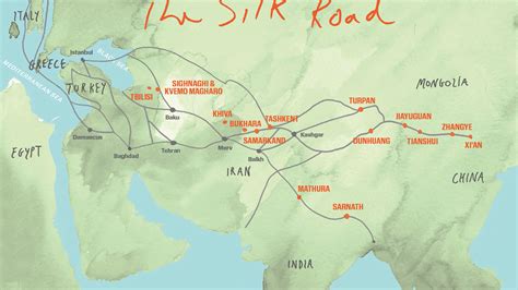 The Old Silk Road Map