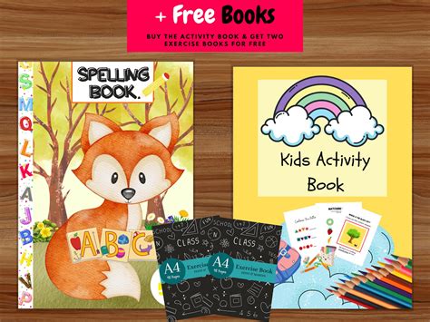 Activity Books for Kids Spelling Book Busy Book | Etsy