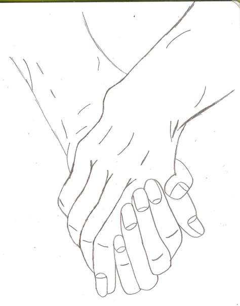 Two people holding hands by kittyness21 on DeviantArt