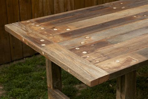 Arbor Exchange | Reclaimed Wood Furniture: Weathered Outdoor Dining Table