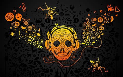 Abstract Skull Wallpapers - Wallpaper Cave