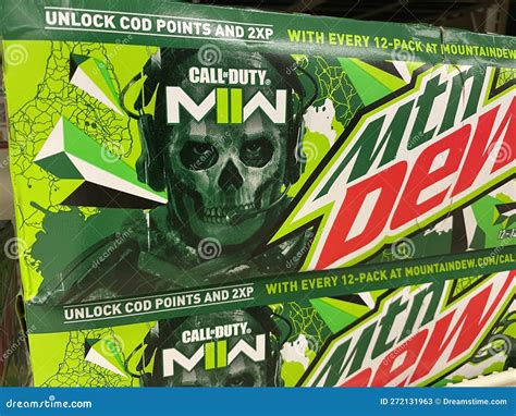 Grocery Store Soda MTN Dew Call of Duty 12 Packs Editorial Stock Photo - Image of industry ...