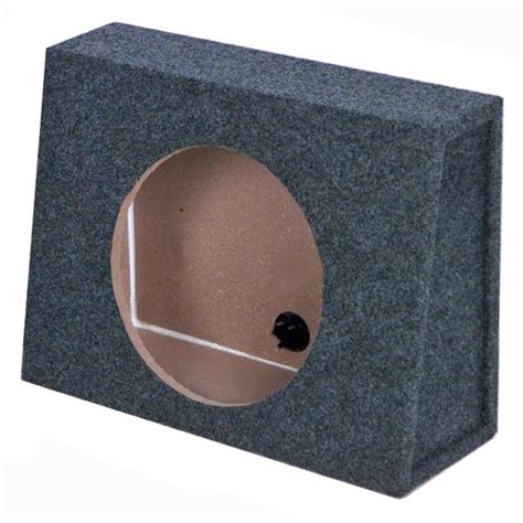 Qpower 10 Inch Single Slim Truck Shallow Sealed Subwoofer Box Sub Enclosure : Target