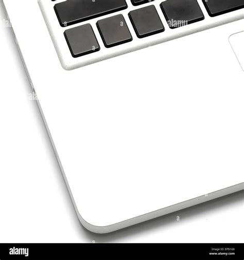 closeup laptop keyboard on white background Stock Photo - Alamy