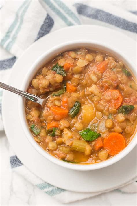 Simple, Hearty Vegan Lentil Soup Recipe - Healthy Liv