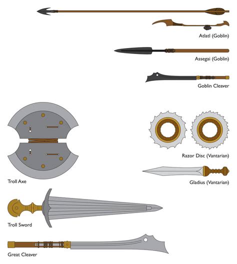 RPG Weapon Designs 4 by MunkenDronkey on DeviantArt