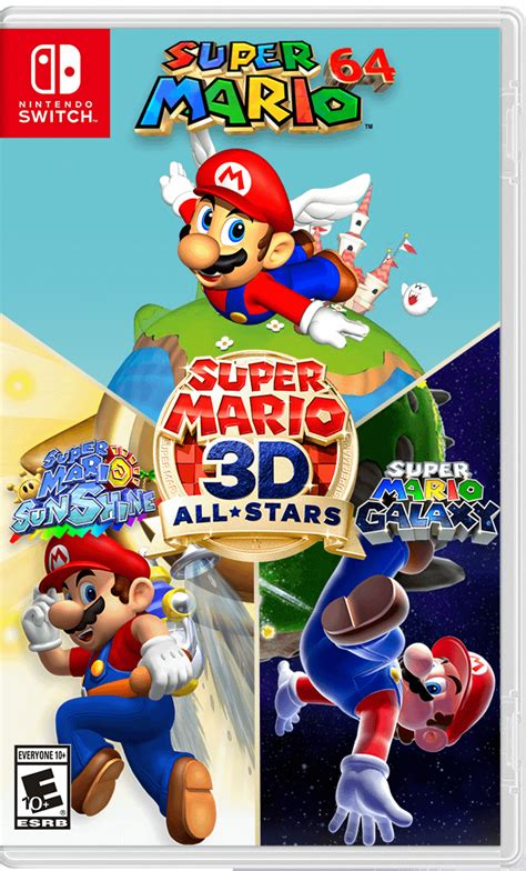 Made my own front cover art for Super Mario 3D All-Stars : r/NintendoSwitchBoxArt