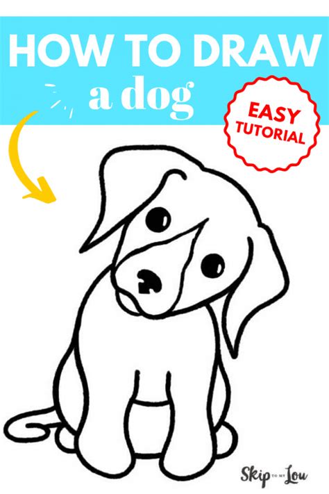 How to Draw a Dog {Easy Tutorial} | Skip To My Lou