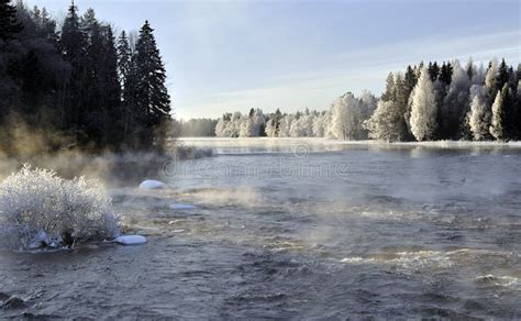 Winter river landscape stock image. Image of water, climate - 12258229