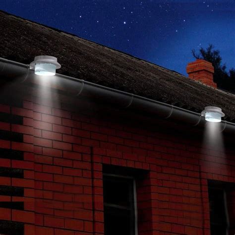 Solar Lights - Solar Gutter Lights (Set of 2) - White– SPV Lights