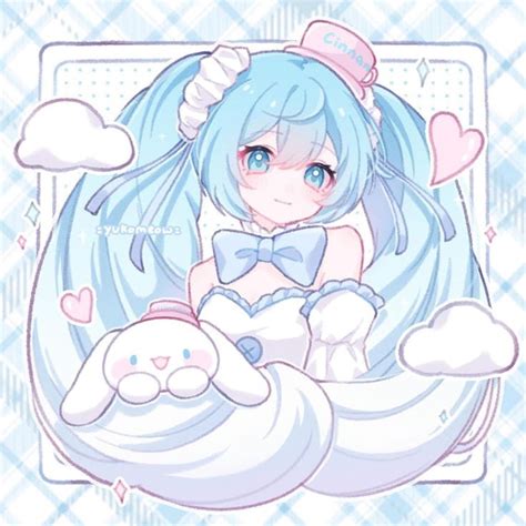 cinnamoroll in 2024 | Miku hatsune kawaii, Miku hatsune chibi, Anime art beautiful