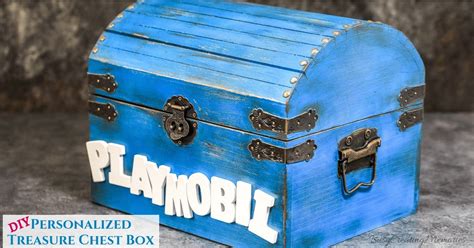 DIY Treasure Chest Toy Box for Kids (Hand Painted)