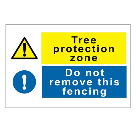 Tree protection do not remove fencing sign | Cestrian Signs