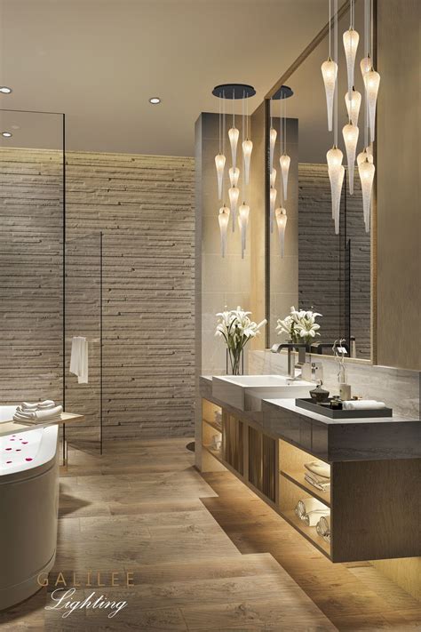 Modern Bathroom Lighting with Zen Vibes