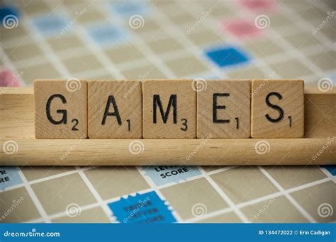 Games Scrabble Tiles editorial photography. Image of english - 134472022