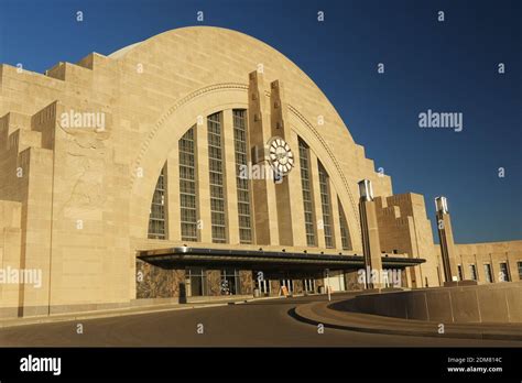 Cincinnati Museum Center. Cincinnati Union Terminal - train station. 1933 art deco architecture ...