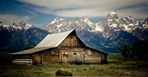 Free stock photo of cabin, grand teton national park, teton mountains