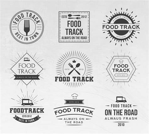 Free Food Track Logo Templates (AI, PSD)