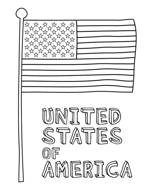 American Flag Coloring Pages - Best Coloring Pages For Kids