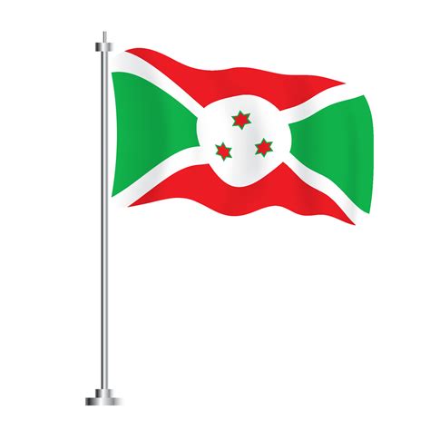 Burundi Flag. Isolated Wave Flag of Burundi Country. 17648519 Vector Art at Vecteezy