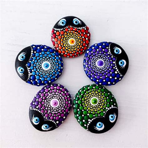 Beginner-Friendly Ladybug Mandala Rock Painting Tutorial - Oh, The Things We'll Make!