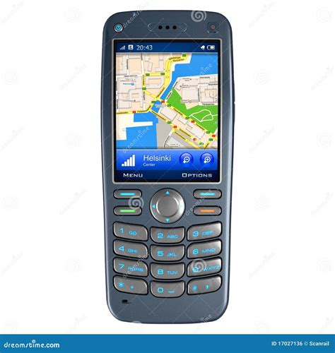 Mobile Phone With GPS Navigation Royalty Free Stock Image - Image: 17027136