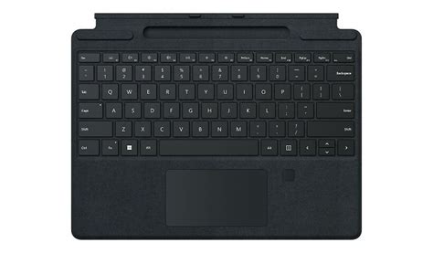 Microsoft Surface Pro Signature Keyboard with Fingerprint Reader - keyboard - with touchpad ...