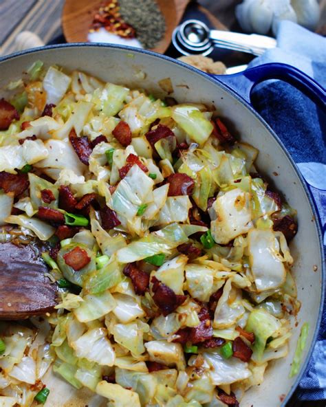 Skillet Fried Cabbage & Bacon - Southern Discourse